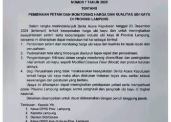 Soal Aksi Petani Singkong: Yandri Nazir Bilang Pemprov Lampung ‘Lelet’