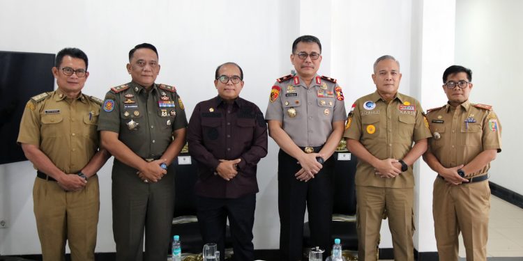 Pj. Gubernur Samsudin Terima Kunjungan Kerja Kepala BNNP Lampung Brigjen Pol Norman Widjajadi