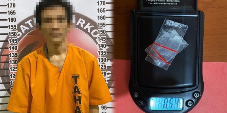 Gasak Narkoba di Ujung Gunung, Polres Tulang Bawang Ringkus AM