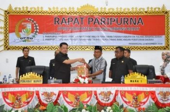 DPRD Tubaba Gelar Paripurna Tingkat I Atas 6 Raperda