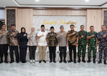 Pj. Gubernur Samsudin dan Forkopimda Gelar Silaturahmi Bersama Gubernur dan Wakil Gubernur Lampung Terpilih 2025-2030