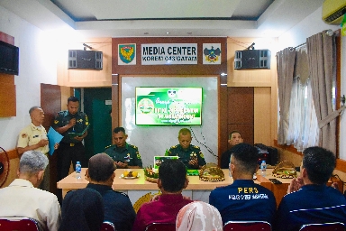 HUT Ke- 74 Penerangan TNI AD, Korem 043/Gatam Gelar Syukuran dengan Hikmat