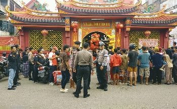 Polda Lampung Perketat Pengamanan Pembagian Angpau di Teluk Betung
