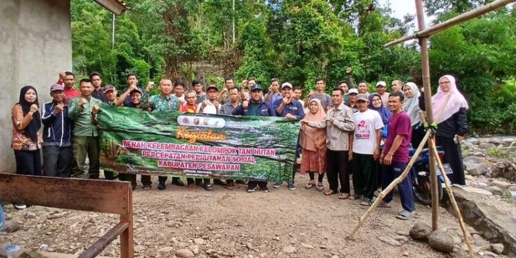 Bagian SDA Setdakab Pesawaran Lakukan Benah Kelembagaan Percepatan Perhutanan Sosial KTH Way Khilau