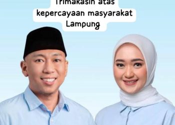 Pj Gubernur Hadiri Penetapan Mirza – Jihan Jadi Gubernur – Wagub Lampung Terpilih