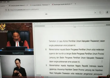 Mahkamah Konstitusi Diskualifikasi Calon Bupati Pesawaran Aries Sandi Darma Putra