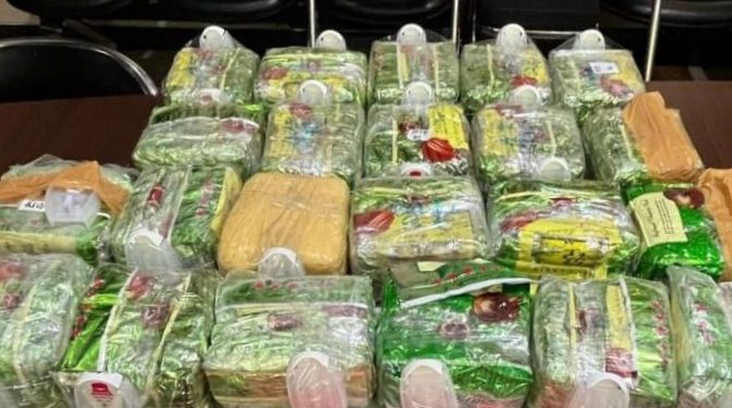 Ditres Narkoba Polda Lampung, Gagalkan Penyelundupan 23 Kg Sabu di Ban Serep