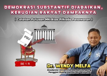 Demokrasi Subtantif Diabaikan, Kerugian Rakyat Dampaknya