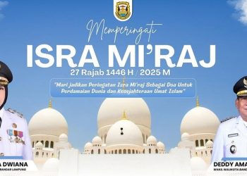 Pemkot Bandar Lampung Mengucapkan Selamat Memperingati Isra Mi’raj 1446 H/2025 M