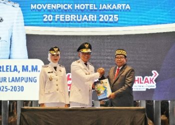Gubernur Lampung Rahmat Mirzani Djausal dan Mantan Pj. Gubernur Samsudin Lakukan Serah Terima Jabatan di Jakarta, Diikuti Sertijab Ketua TP PKK