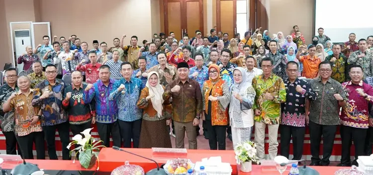 Hari Pertama Pasca Dilantik, Wabup M. Syaiful Anwar Pimpin Coffee Morning Bersama Pejabat Lamsel