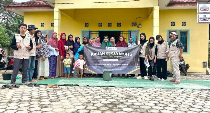 Mahasiswa KKN Unila Kembangkan Tepung Mocaf di Desa Negeri Ratu