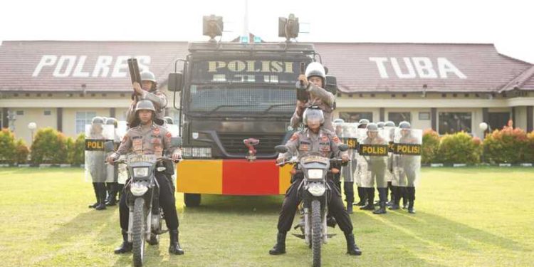 Polres Tulang Bawang Gelar Latkatpuan Dalmas