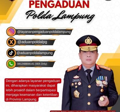 Polda Lampung Hadirkan Layanan Pengaduan 24 jam