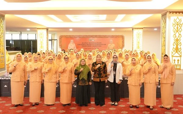 Pj. Penasihat DWP Provinsi Lampung Buka Rakor, Sampaikan Apresiasi dan Permohonan Pamit