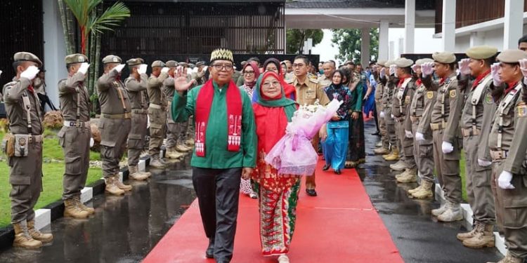 Pemprov Lampung Gelar Pelepasan Pj. Gubernur Samsudin dan Pj. Ketua TP. PKK