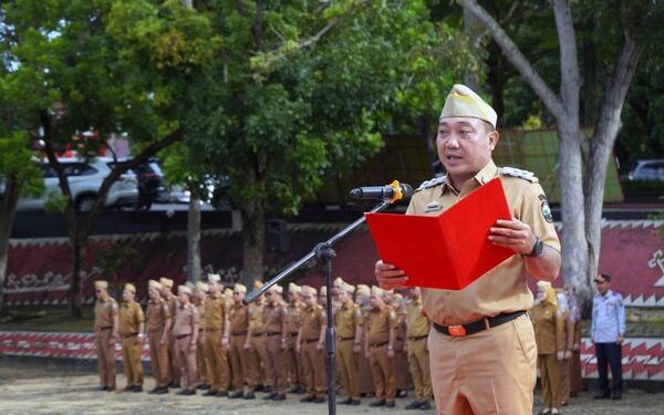 Pimpin Apel Perdana, Wabup M. Syaiful Ajak ASN Kerja dengan Hati