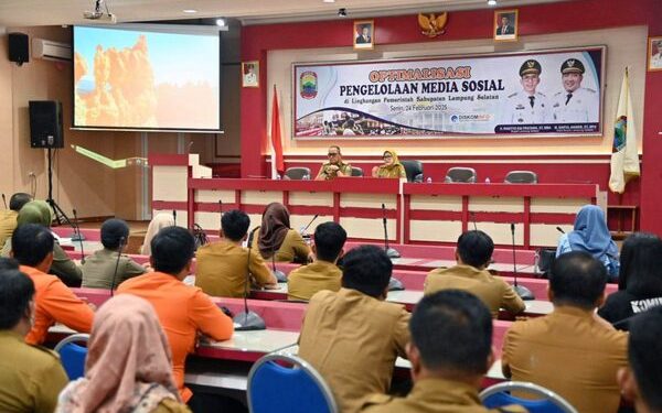 Tingkatkan Optimalisasi Pengelolaan Medsos, Pemkab Lampung Selatan Gelar Pelatihan Konten Kreator
