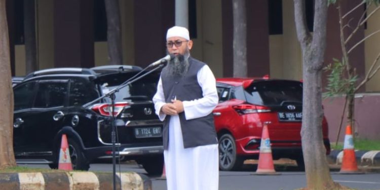 Laksanakan Binrohtal, Polda Lampung Ingatkan dan Tingkatkan Keimanan, Ketakwaan, Mental Personel