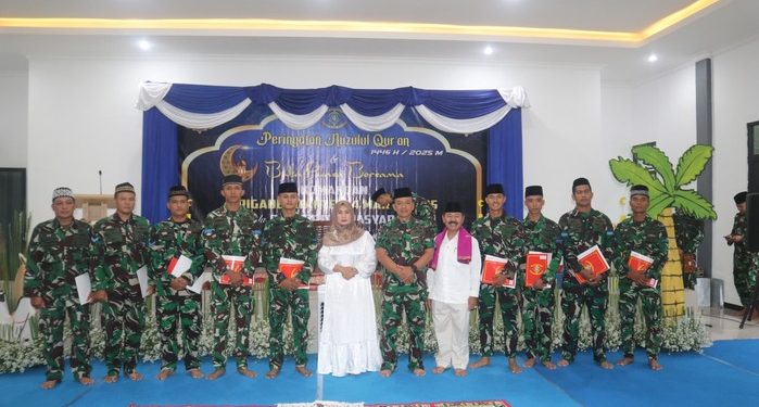 Brigif 4 Mar/BS Gelar Acara Nuzulul Qur’an dan Buka Puasa Bersama di Wilayah Lampung