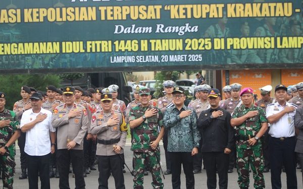 Danrem 043 Gatam Hadiri Apel Gelar Pasukan Operasi Ketupat Krakatau 2025