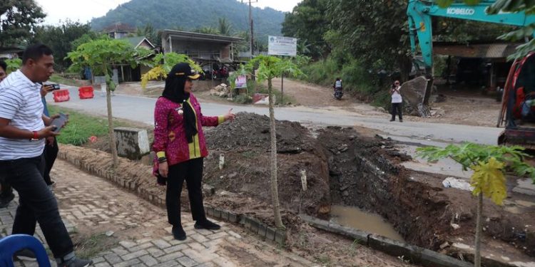 Pasca Banjir, Pemkot Bandarlampung Pasang Box Culvert