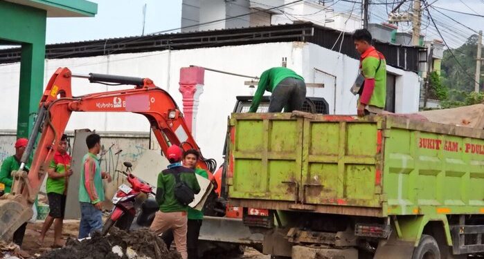Antisipasi Banjir di Panjang Utara, Pemkot Balam Pasang BOX Culvert