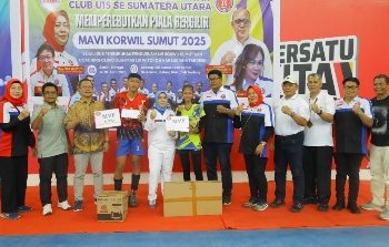 Kejuaraan Voli U-15 MAVI Sumut Sukses, SBV dan Bina Putri Juara