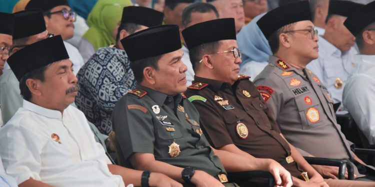 Perkuat Silaturahmi dan Sinergitas, Danrem 043/Gatam Hadiri Halal Bihalal Pemerintah Provinsi Lampung