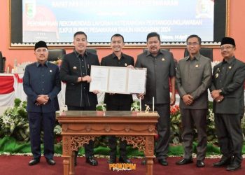 DPRD Pesawaran Sampaikan Rekomendasi LKPJ Bupati Tahun Anggaran 2024