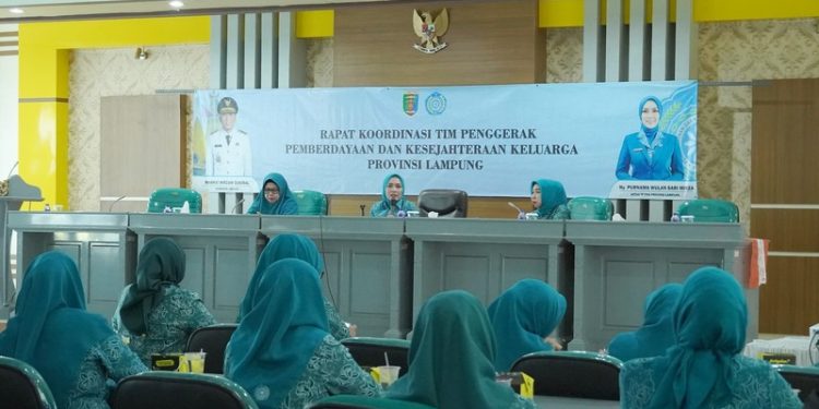 Perkuat Sinergi, TP. PKK Provinsi Lampung Gelar Rapat Koordinasi dan Halal Bihalal Penuh Kebersamaan
