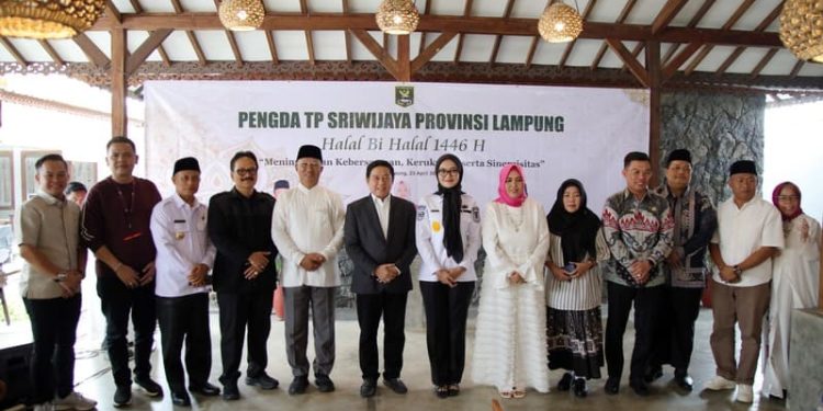 Wagub Jihan Nurlela Hadiri Halalbihalal TP Sriwijaya