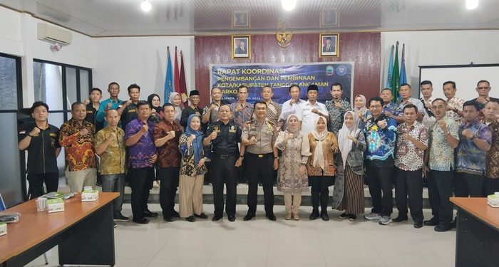 Tanggap Ancaman Narkoba, BNNK Lampung Selatan Gelar Rakor di Kalianda