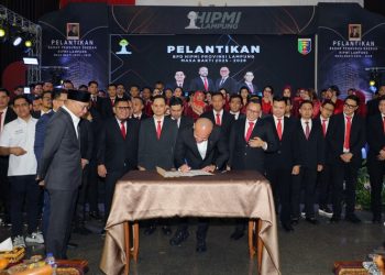 Langsung Bergerak! Pemprov Ajak Pengurus Baru HIPMI Majukan Daerah Menuju Indonesia Emas 2045