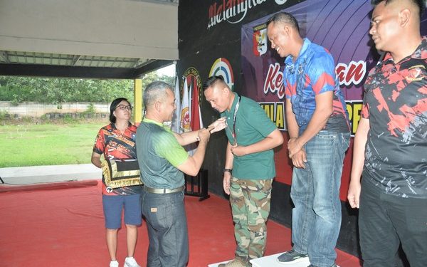 Atlet Brigif 4 Mar/BS Mengikuti Kejuaraan Menembak Piala Ketua Pengprov Perbakin Lampung