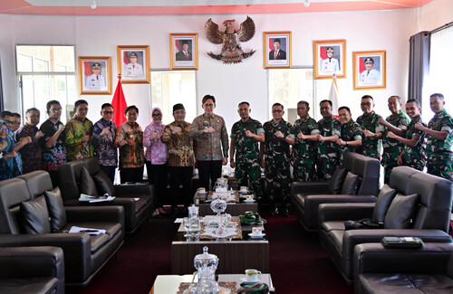 Audiensi dengan Bupati Egi, Dandim 0421/LS Siap Bersinergi Wujudkan Lampung Selatan Maju