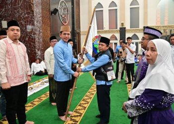 Bupati Egi Lepas Keberangkatan 388 Jemaah Calon Haji ke Tanah Suci Mekah