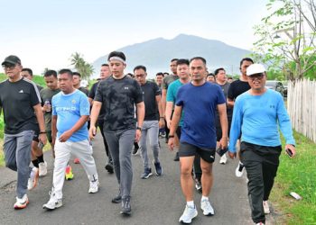 Jogging Pagi Bersama, Bupati Egi Terapkan Gaya Hidup Sehat dan Dukung Pariwisata Lokal