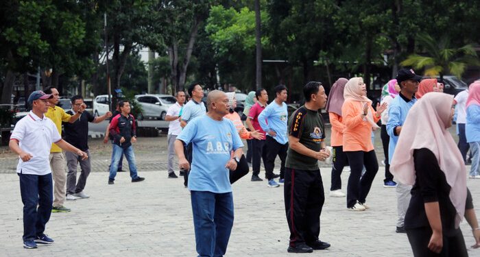 Pemkab Lampung Selatan Kembali Gelar Senam Bersama di Lapangan Korpri