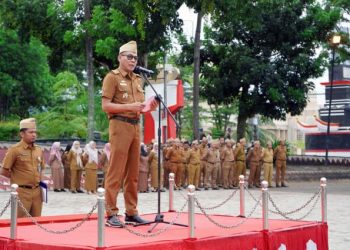 Pimpin Apel Mingguan, Staf Ahli Bidang Keuangan Kembali Ingatkan Kedisiplinan