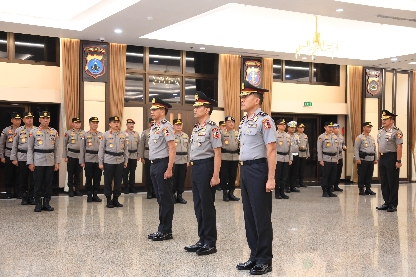 Mabes Polri Gelar Korps Raport Kenaikan Pangkat Pati Polri, 13 Perwira Tinggi Naik Pangkat
