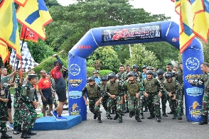 DANBRIGIF 4 MAR/BS Melepas Start “AJABRA WARRIOR” HUT Yonif 7 Mar