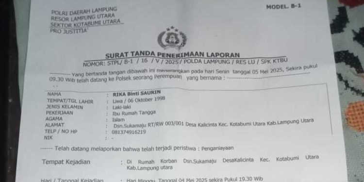 Dipicu Hutang-Piutang, Pria Muda di Lampung Utara Jadi Korban Pembacokan
