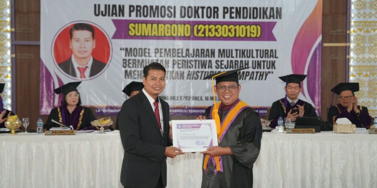 FKIP Gelar Ujian Terbuka Sidang Promosi Doktor Sumargono