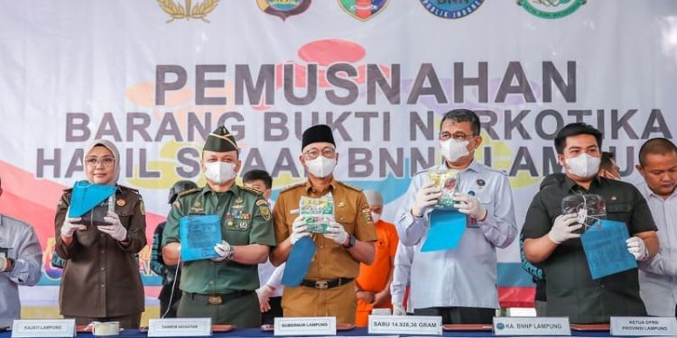 Gubernur Mirza: Lampung Perang dengan Narkoba Wujud Asta Cita Presiden Prabowo