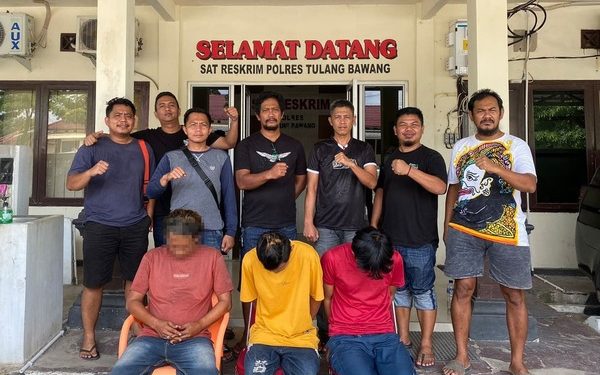 Tekab 308 Presisi Polres Tulang Bawang Tangkap Tiga Pelaku Curat Rumah