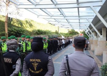 Pleno PSU Pesawaran Dijaga Ketat, 150 Personel Gabungan Dikerahkan