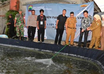 Bupati Egi Resmikan Kampung Vaname Rakyat di Desa Bandar Agung