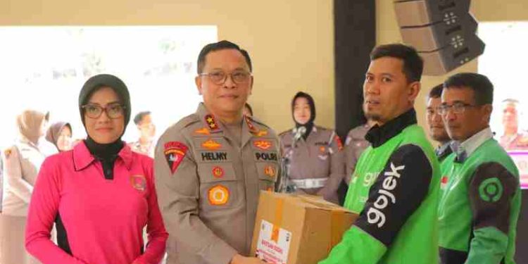 Hari Bhayangkara Ke-79: Polri Peduli, Ojek Online Berdaya