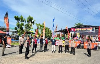 Polres Pringsewu Amankan Event Sumatera Drag Championship 2025
